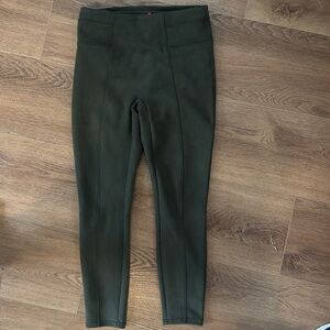 Spanx Green Suede Leggings